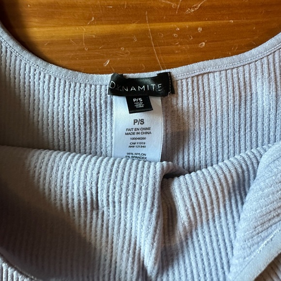 Dynamite size Sm cream coloured cropped tank top - Picture 2 of 2